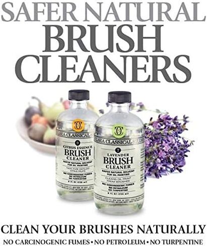 Chelsea Classical Studio Citrus Essence Brush Cleaner for Making Paintbrush Hair Subtle Maintaining Maximum Working Quality - [8 oz. Bottle] in Saudi Arabia
