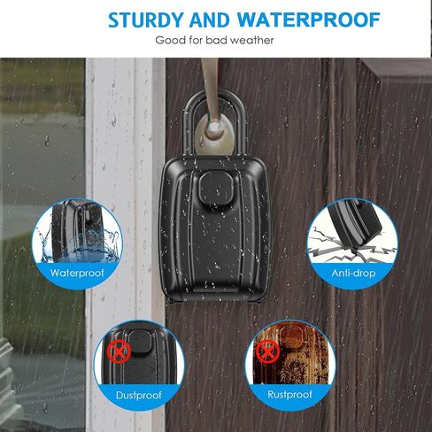 AMIR Push Button Combination Lock: Key Hider Safe Box for House, Hotels with 12-Digit, Resettable Code in Kuwait