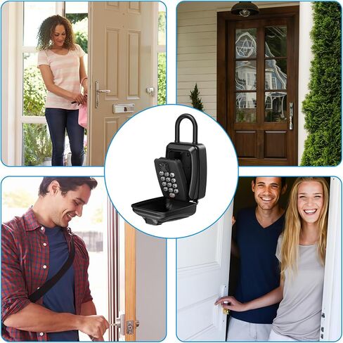 AMIR Push Button Combination Lock: Key Hider Safe Box for House, Hotels with 12-Digit, Resettable Code in Kuwait
