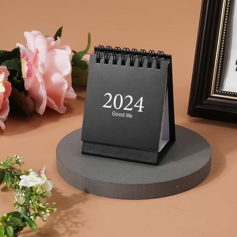 تقويم مكتب صغير، من أغسطس 2023 إلى ديسمبر 2024، تقويم مكتبي صغير، جدول يومي صغير، تقويم مكتبي صغير، ربط بسلك مزدوج مع ملصقات للرجال والنساء والمكتب والفصول الدراسية (أسود) in Saudi Arabia