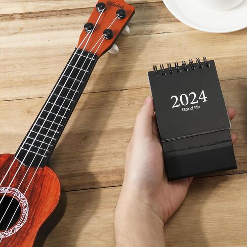 تقويم مكتب صغير، من أغسطس 2023 إلى ديسمبر 2024، تقويم مكتبي صغير، جدول يومي صغير، تقويم مكتبي صغير، ربط بسلك مزدوج مع ملصقات للرجال والنساء والمكتب والفصول الدراسية (أسود) in Saudi Arabia