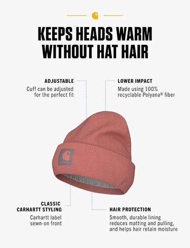Carhartt Women's Knit Satin-Lined Beanie in Saudi Arabia