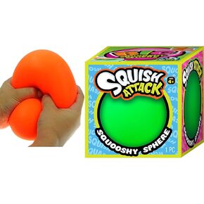 JA-RU 4 Inch Giant Stress Balls (1 Ball Assorted Color) Slow Rising Squishy Sensory Fidget Toys for Kids. Squeeze Balls for Hand Therapy. Anger Management Toys. 5567-1s