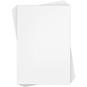 White Thick Paper Cardstock - 125 lb Card Stock (340 gsm) | 8.5 x 11 inch | 25 Sheets | Heavyweight Cover Stock for Business Cards, Art, Invitations, Stationery Printing
