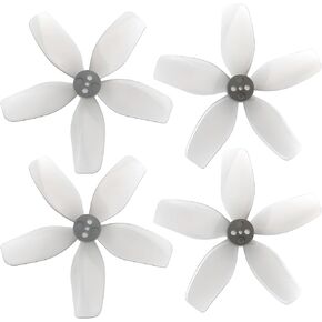 12pcs HQProp DT63MMX5 63mm 5-Blade T-Mount Propeller Set (6X CW / 6X CCW) Gray Polycarbonate