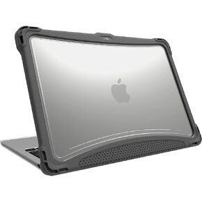 Brenthaven 360 Laptop Case Fits MacBook Air 13.6 inch (M3 | M2, 2022-2024) - Durable, Rugged, Lighweight and Drop Tested Protection for Kids, Students, School and Office Supplies - Gray