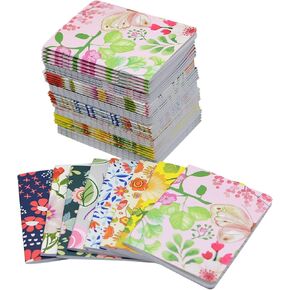 YYaaloa 100pcs Mini Notepads Pocket Notebooks, Happy Journal Small Notebooks Bulk for Party Favors School Office Home Coworkers Travel Gift Present Supplies