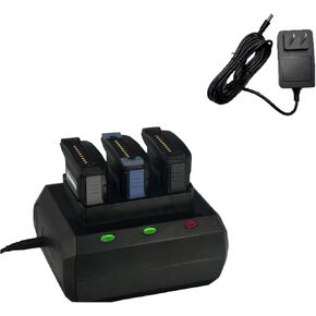 حامل شاحن بطارية ذو 3 فتحات مع محول لـ Zebra MC9300 MC930B-G