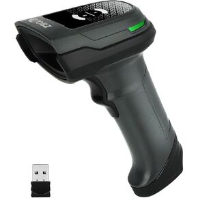 OBZ Bluetooth Barcode Scanner, 2D 1D QR Code Scanner, Handheld 2.4G Wireless Barcode Scanner Connect Smart Phone, Tablet, PC, POS, USB Cordless Barcode Reader Work with Mac OS, Windows, iOS, Android