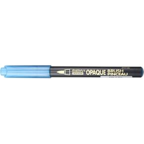 Marvy Uchida Opaque Brush Marker, Metallic Blue