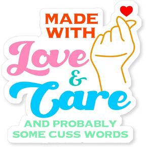 480 PCS Made with Love & Care Small Business Stickers, Cute Small Business Stickers,Thank You Stickers,Small Business Packaging Stickers Envelop Seals