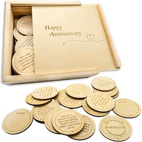 Date Night Box Game - 52 Romantic Date Ideas + 4 Personalized Dates & Decision Maker Coin - Fun Gift for Couples, Anniversaries, Weddings, Bridal Showers Bachelorette Parties, Him & Her, Anniversary