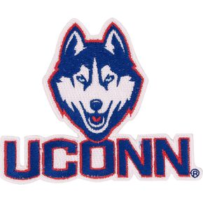 Desert Cactus University of Connecticut Patch – Embroidered Iron On/Sew On Applique for Blazers, Jackets, Backpacks, Bags, Hats & Tactical Gear – Connecticut Huskies (Patch - Design A)