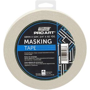 Pro Art Masking Tape, 1/2-inch x 60-yard Roll, Natural