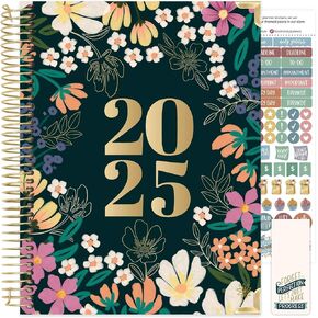 bloom daily planners 2025 Calendar Year Day Planner (January 2025 - December 2025) - 5.5" x 8.25" - Weekly/Monthly Agenda Organizer Book with Stickers & Bookmark - Blooming Wildly