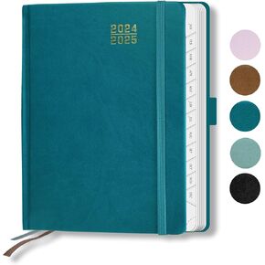 مخطط 2024-2025، كتاب مواعيد يومي أسبوعي وشهري 2025، حجم متوسط ​​(6.5 بوصة × 8.5 بوصة)، جدول تقويم بغطاء صلب مع جدول كل ساعة، علامات تبويب شهرية، 100 جرام في المتر المربع، مثالي لتخطيط مكتب المدرسة والمنزل - وردي ناعم in Kuwait