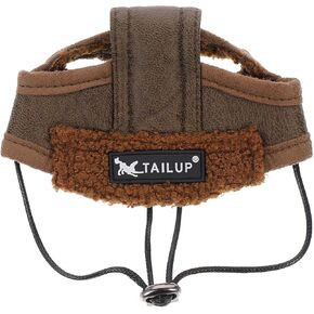 Dog Costume Hat Pet Hat, Pilot Hat PU Winter Costume Hat Makeup Costume Halloween Costumes Cap Decor Hat for Animal Cat