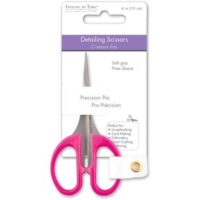 Scrappin-Gear Forever in Time ST176 Precision-Pro Detailing Scissor, 4in, Soft-Grip