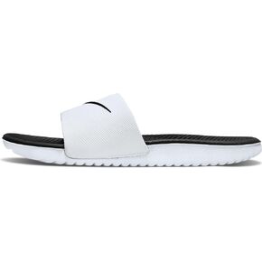 NIKE Kids' Kawa Slide (GS/PS) Athletic Sandal (Black/White/Black, numeric_4)