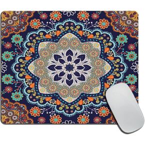 Palm Tree Leaves Pink Background Mouse Pad, Tropical Leaves Monstera Mousepad Non Slip Rubber Gaming Mouse Pad Rectangle Mouse Pads for Computers Laptop 9.5"x7.9"x0.12" Inch