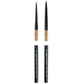 Silver Brush Limited BV-3061S Black Velvet 2pc Travel Round Set, Premium Short Handle Large Travel Round Brushes for Watercolor, Dyes & Silk Painting, Mixed Filament with Very Soft Tips, Sizes 4 & 8