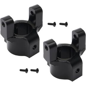 2PCS RC 1:10 Aluminum C Hub Carrier Upgrade Parts Black for Axial AX10 SCX10