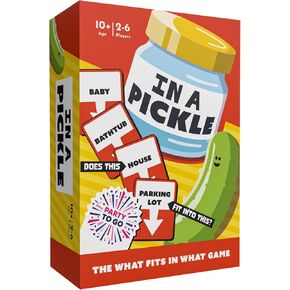 Gamewright - Party to Go - in a Pickle - Card Game - Age 10+, 2-6 Players