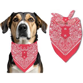 Pet Cowboy Dog Bandanas, Pet Scarf, West Cowboy Accessories for Puppy, Square Adjustable Girl Boy Dog Scarf