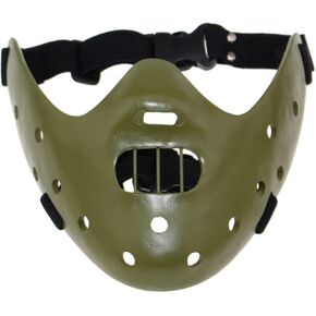 Hannibal Lecter Mask The Silence of the Lambs Half Face Mask Horror Demon Masks Halloween Costume Cosplay Props