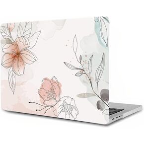 Laptop Case Compatible with MacBook Pro 13 inch Model A1502 A1425 with Retina Display 2015 2014 2013 2012 Release, Pattern Hard Plastic Shell Protective Case Cover, Sketch Flower