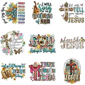 8 Pcs Highland Cow Heat Transfer Patches, Vinyl Designs Iron on Transfers for T-Shirts, Western DTF Heat Transfer Stickers for Clothes, Iron on Decals for DIY Clothing, Hats and Pillows