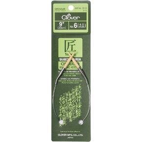Clover Bamboo Circular Knitting Needles Takumi, 9-Inch Size 6