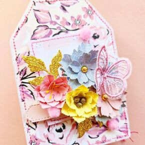 KSCRAFT Tag Shape Mini Album Metal Cutting Dies Stencils for DIY Scrapbooking Decorative Embossing DIY Paper Card