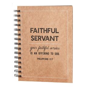 Living Grace Spiral Bound Faithful Servant Notebook Journal