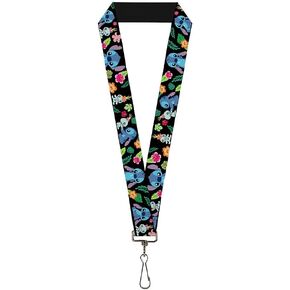 Buckle Down Lanyard-1.0-Stitch & Scrump Poses/Tropical Flora