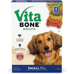 VIta Bone Small Biscuits Multi-Flavored, 24oz Box
