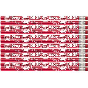 Express Pencils D2014 Stop Drop & Roll - 36 Qty Package - Fire Safety Pencils