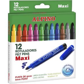 Alpine Maxi ar000006 – Case of 12 Pens, Assorted Colours