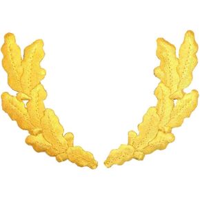 Scrambled Eggs, Embroidered, Iron on Patch (Yellow)