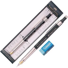 Faber Castell Tk Fine Drafting Mechanical Pencil 0.35 Mm +Packing Case/Gift Eraser
