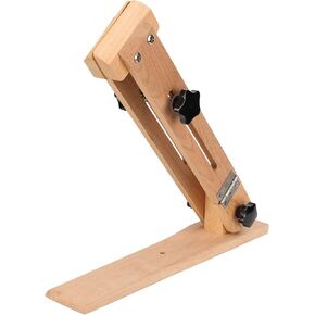 HEEPDD Leather Stitching Pony, Adjustable Wood Leathercraft Leather Table Desktop Lacing Stitching Sewing Pony Horse Clamp for DIY Leather Hand Stitching