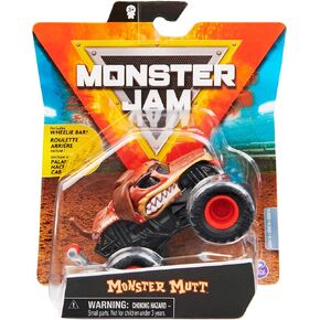 Monster Jam, Official Monster Mutt Monster Truck, Die-Cast Vehicle, Ruff Crowd Series, 1:64 Scale