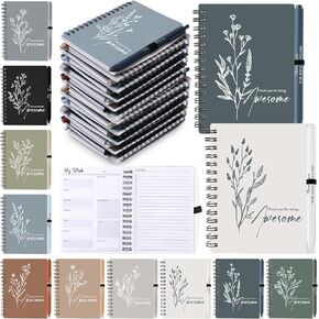 30 Set Inspirational Spiral Undated Weekly Planners Notebooks Bulk with Pen Christmas Employee Appreciation Gift A6 Undated to Do List Notepad for Nurse Coworkers Team Staff