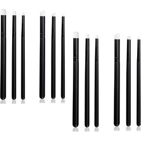 UNIMEIX فرشاة جافة للرسم المصغر مجموعة الرسم المصغر الجاف هواية مزج التفاصيل للرسم المصغر بدون جهد (6 رأس مستدير + 6 رأس مائل) in Kuwait