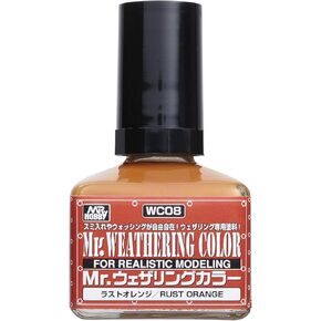 Mr. Hobby WC08 Rust Orange, GSI, Mr. Weathering Color Paint (GNZ-WC08)