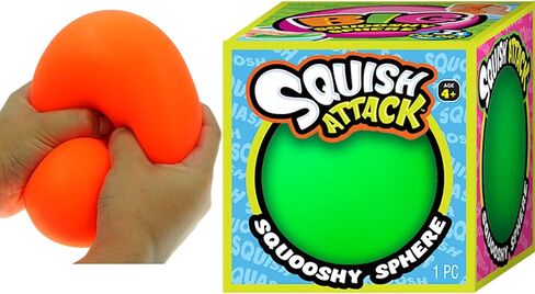 JA-RU 4 Inch Giant Stress Balls (1 Ball Assorted Color) Slow Rising Squishy Sensory Fidget Toys for Kids. Squeeze Balls for Hand Therapy. Anger Management Toys. 5567-1s in Saudi Arabia