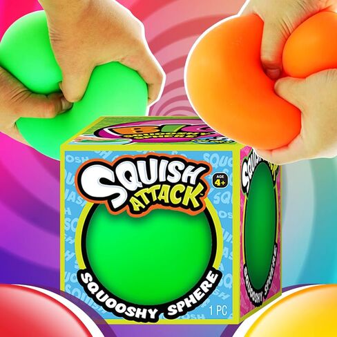 JA-RU 4 Inch Giant Stress Balls (1 Ball Assorted Color) Slow Rising Squishy Sensory Fidget Toys for Kids. Squeeze Balls for Hand Therapy. Anger Management Toys. 5567-1s in Saudi Arabia