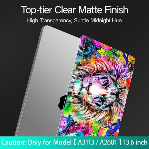 حافظة Tuiklol لجهاز MacBook Air 13.6 بوصة 2024 2023 موديل M3 A3113 M2 A2681، حافظة صلبة مع غطاء لوحة مفاتيح وواقي شاشة وقابس غبار لجهاز MacBook Air 13.6، بومة صغيرة لطيفة in Kuwait