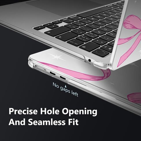 Tuiklol for MacBook Air 13.6 inch Case 2024 2023 2022 Release M3 A3113 M2 A2681,Ultra-Thin Crashproof Hard Shell Cases with Keyboard Cover & Dust Plug & Screen Protector, Bowknot in Kuwait