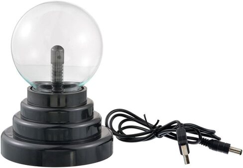 لعبة جديدة من ScienceGeek بمنفذ USB أو بطاريات تعمل باللمس وتنشيط ضوء الصوت، كرة بلازما سحرية، قاعدة سوداء in Kuwait